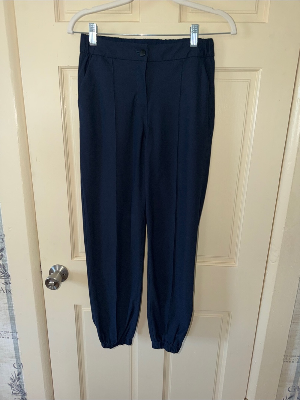 lululemon athletica Navy Elastic-Cuff Jogger Pants